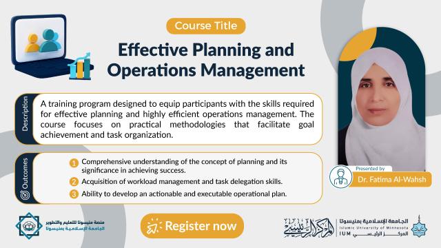 Successful Planning and Work Management