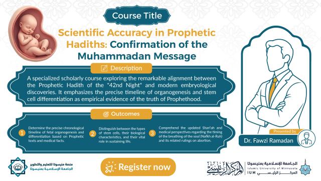 The Scientific Accuracy in the Prophetic Hadiths Confirming the Muhammadan Message