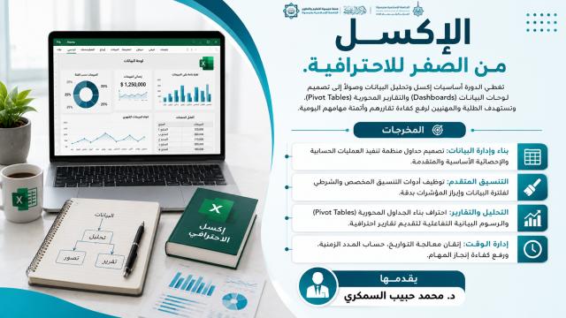 الإكسل من الصفر للاحترافية
