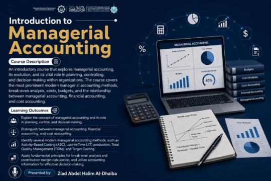 Introduction to Managerial Accounting